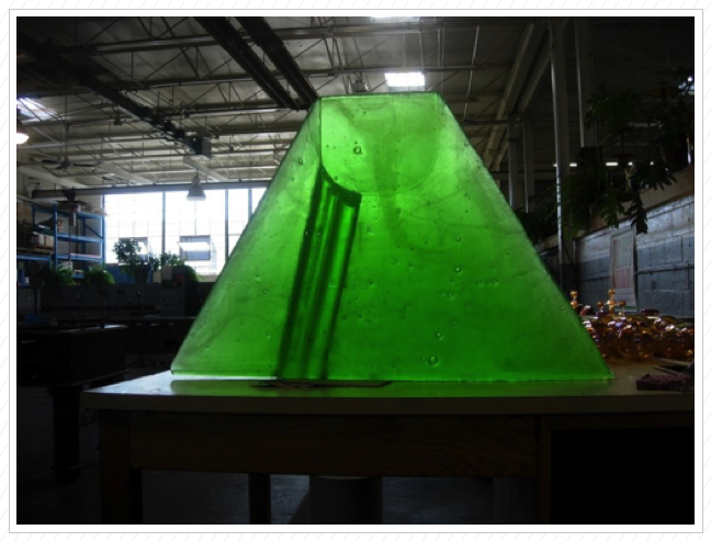 Green Crater - 
Homage to James Turrell
2011
Lead Crystal
24 x 38 x 5 in
$25,000